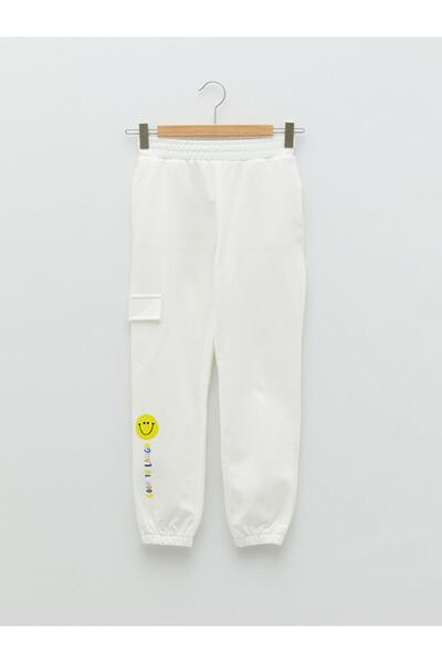 LC Waikiki Спортни панталони за момичета с щампа с еластична талия