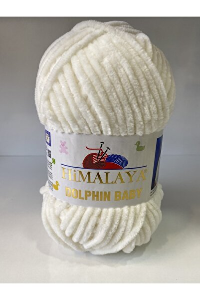 DmrTuhafiye Хималая Делфин Бебе Кадифена Прежда за Ръчно Плетене - Крем 80363