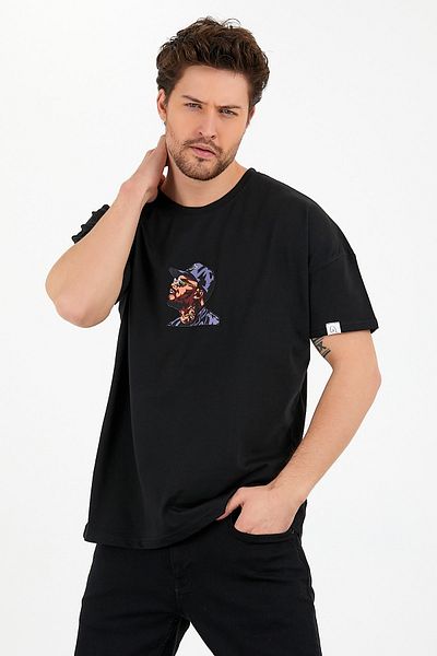 Pasage Μπλουζάκι Oversize Hat Rapper