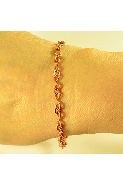 mba handmade jewelry Pure Copper Handmade Chain Bracelet - Unisex
