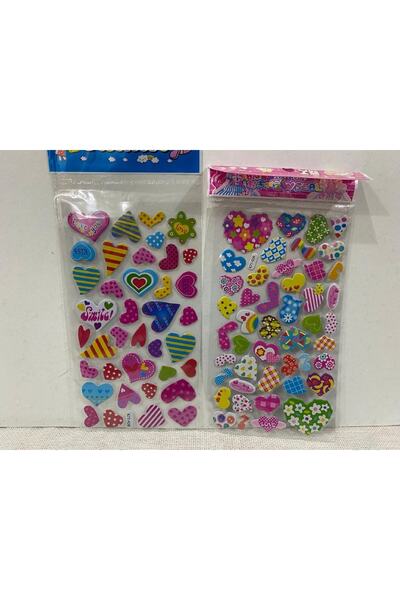 BONBON Autocolant lung, colorat, 2 bucăți, în relief, violet Nou