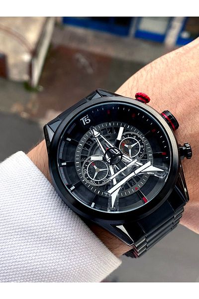 T5 Saat Sports All Functions Active Men's Watch + Bracelet