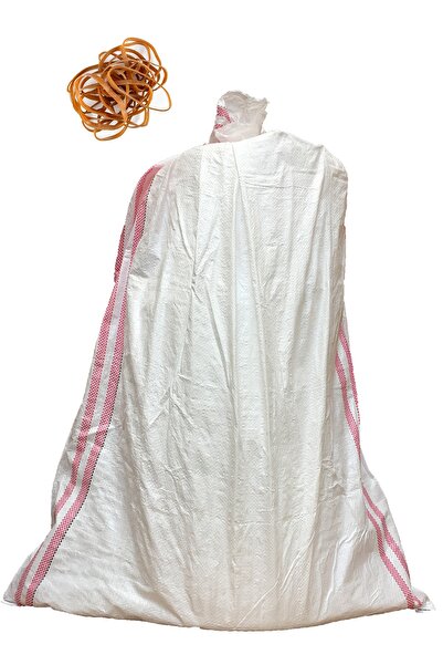 Palifix 5 Adet 94x146 Lastikli Ultra Büyük Boy Harar Ev Taşıma Taşınma Tekstil Çuvalı Poşeti Moloz Torbası