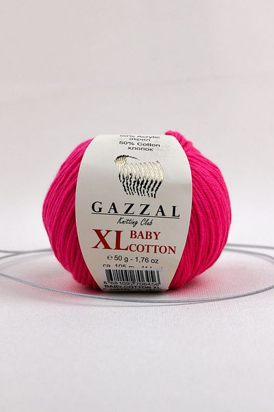 Gazzal Baby Cotton Xl 50 Gr, Amigurimi, Punch Hand Knitting Yarn Taka Yarn (3461 Xl)