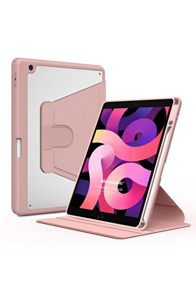 Microsonic Ipad 10.2'' Uyumlu 9. Nesil Kılıf a2602-a2604-a2603-a2605 Regal Folio Pembe