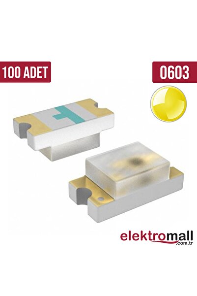 ELEKTROMALL 0603 Sarı Smd Led 100 Adet