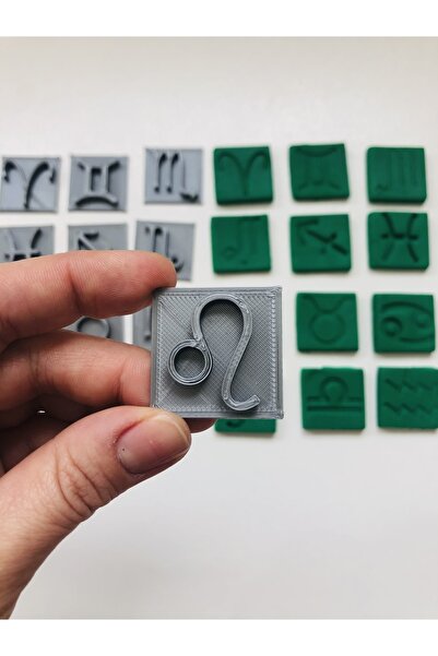 Volala فن علامة زودياك رموز الأسد ختم