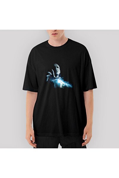 Z zepplin تي شيرت لورد فولدمورت أسود كبير الحجم