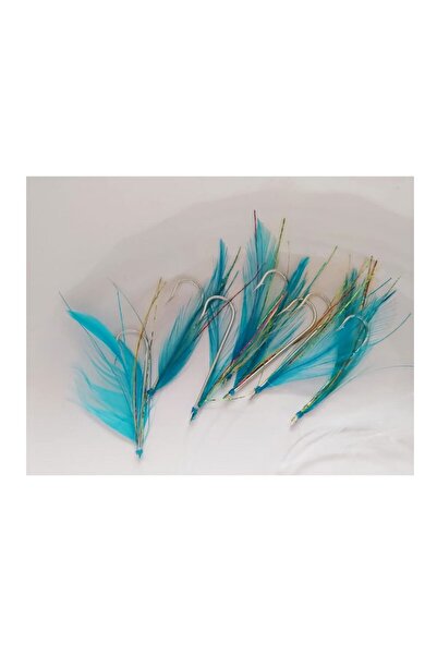 ALDOS Turkuaz Palamut Çinekop Çaparisi Horoz Tüylü 7'li