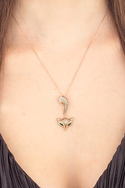 Miavi Silver 925 Ayar Gümüş Tilki Kolye