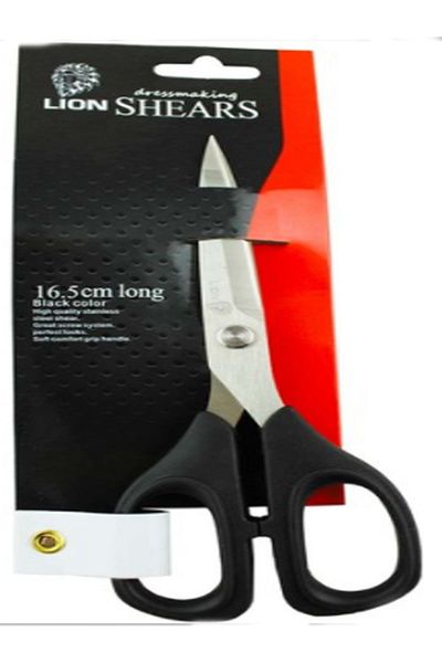 Lion Plastic Handle Embroidery Thread Cleaning Scissors 5165 - 16.5 Cm