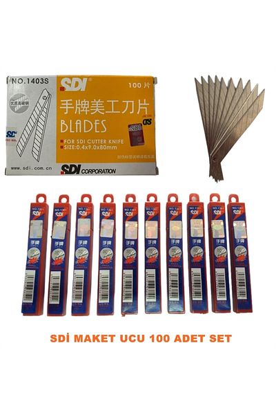 Point 100Pcs Professional Sdi Utility Knife Replacement - 1St Quality Compatible Product