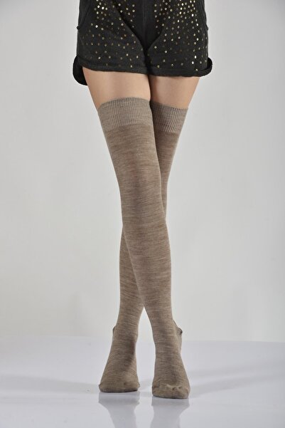 Moda1001 Жіночі однотонні гольфи 35-40 Бежеві