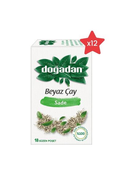 Doğadan شاي أبيض سادة × 12