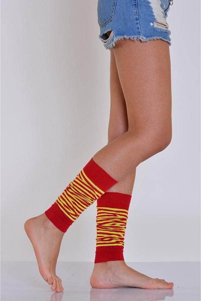 Moda1001 Дамски клин тип халка - 35-40 - Червено-жълт
