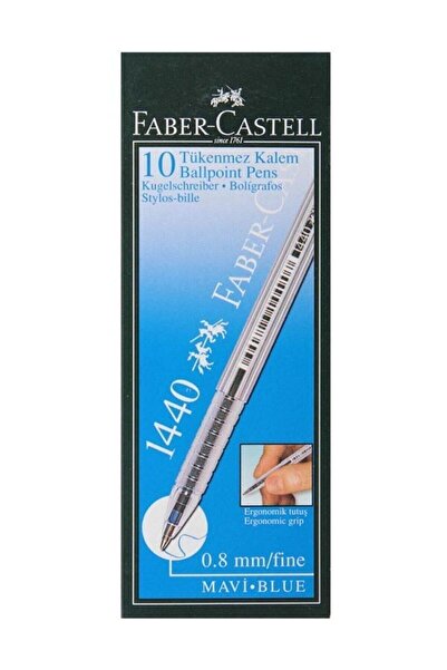 Faber Castell Tükenmez Kalem 1440 Mavi 10lu Paket
