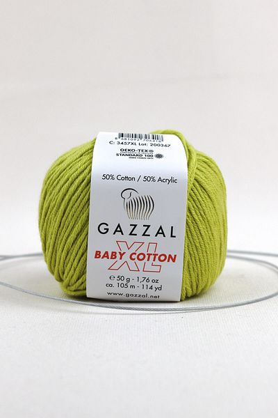 Gazzal Baby Cotton Xl 50 Gr, Αμιγκούρου, Πλεκτό Νήμα Punch Taka Yarn (3457 Xl)
