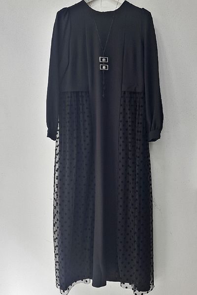 N.Y.YILDIZ Star Skirt Tulle Detailed Loose Cut Comfortable Dress