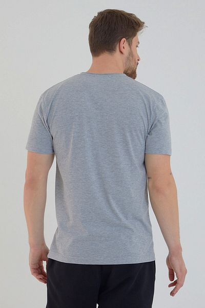AMAZING CRASH Basic Men's V-Neck Slim Fit Short Sleeve T-shirt