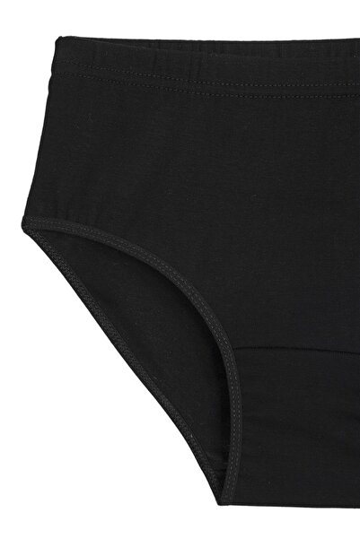 GRSN Chiloți Bato cu talie înaltă, negri, moi, respirabili, 6 piese