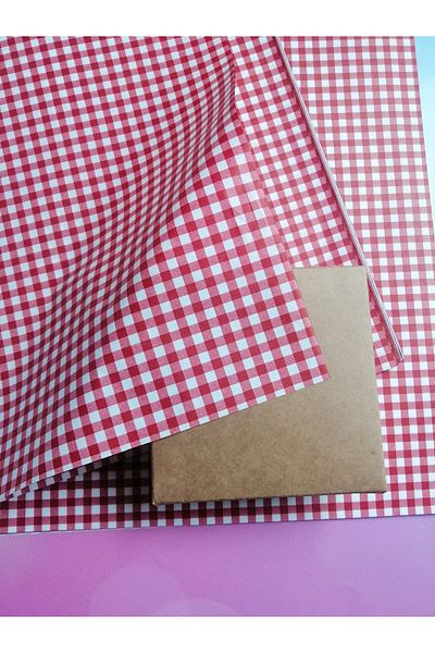 t tuğset etiket Plaid Pattern Pelur Paper 50x70 Cm 10 Pieces