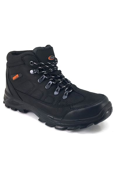 Scooter 5538 Waterproof Men's Daily Boots Black Nubuck
