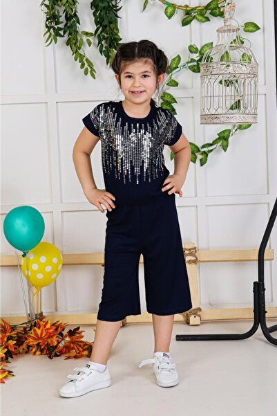 feyzamavm Kız Çocuk Payetli Tulum