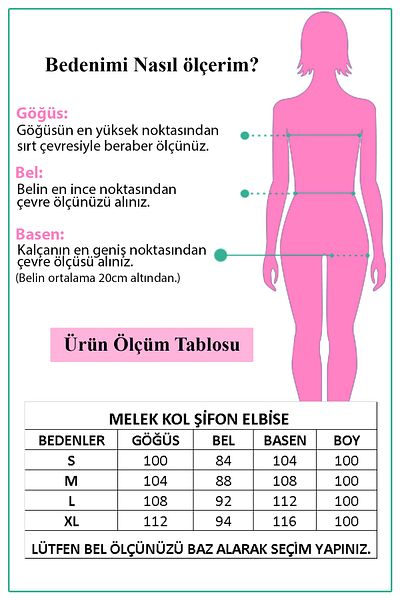 Neşeli Butik Rochie de damă din șifon cu guler dublu și detaliu cu șireturi