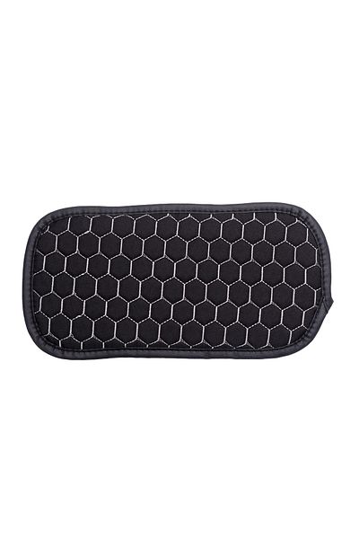 Stil Auto Fabric Armrest Cover / Black and White Honeycomb