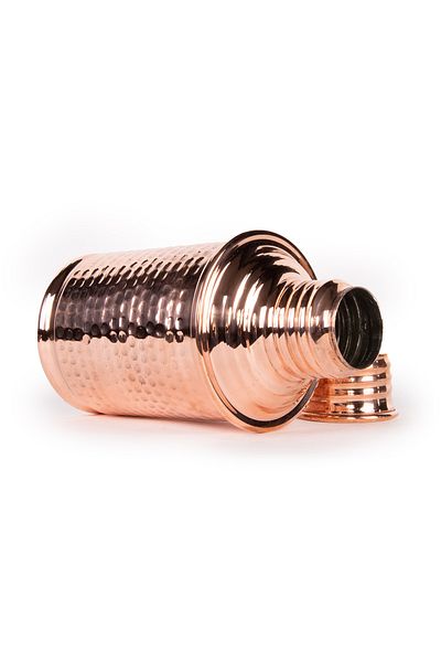 Handygoo قارورة نحاسية حمراء ساطعة كبيرة