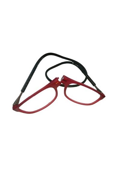 Keops Black Magnetic Glasses with Red Handle