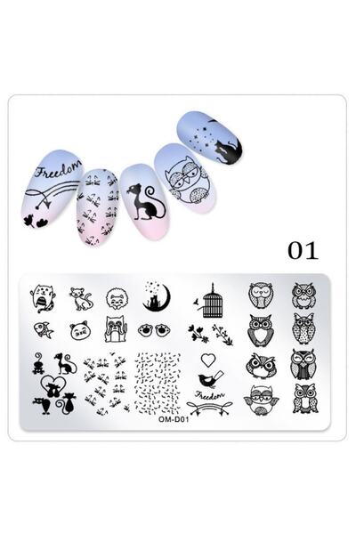BEAUTY BOX COSMETIC Nail Art Stampa Plakası Tırnak Stampası Stamper Tırnak Sü...