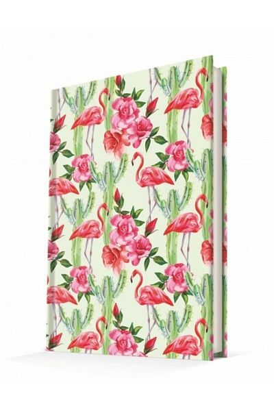 DEFFTER Flamingo-cactus Hard Cover Notebook 64453-7