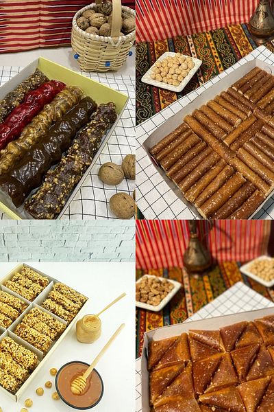 Bİrsalkım Pestİl & Köme علبة بستيل 4 كيلو جرام -2 (PESTIL-KOMEE-WALNUT SAUSAGE-PESTIL CONFECTIONS)