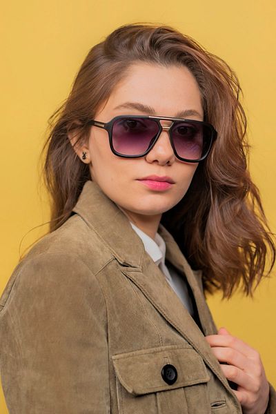 LUNOX Mordor Uv Protection Gradient Black Unisex Sunglasses