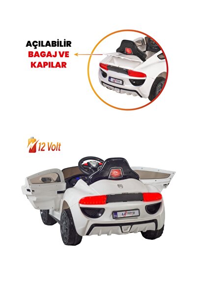 UJ Toys Jagor Akülü Araba 12v-beyaz