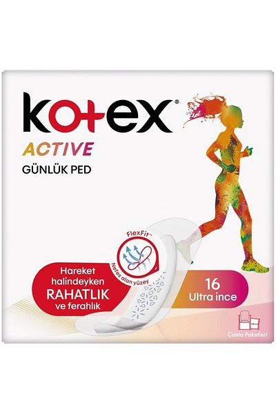 Kotex Active Single Daily Pad Ultra Thin 16 Bag Pack