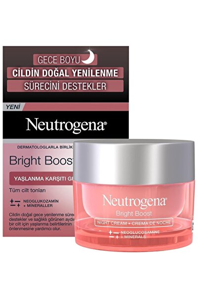 Neutrogena Bright Boost Yaşlanma Karşıtı Gece Kremi 50 Ml