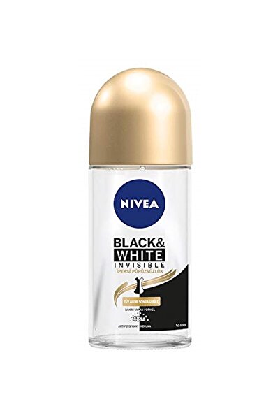 NIVEA Black & White Invisible - Ipeksi Pürüzsüzlük Roll On Deodorant 50 ml