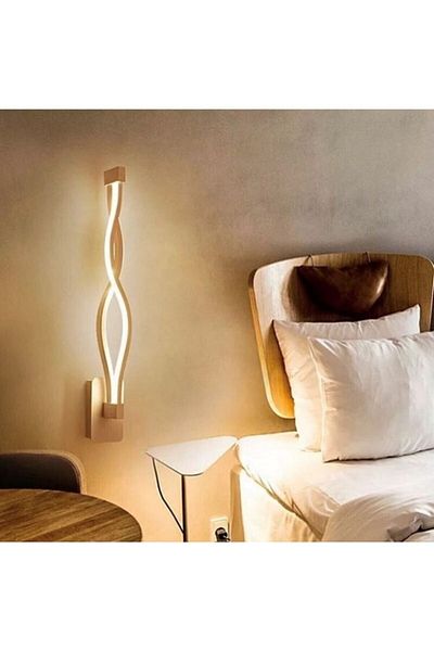 MİYOLİGHT Modern Led Decorative Twisted Wall Sconce 55cm Bronze 3000k (1 piece) Tmyl15