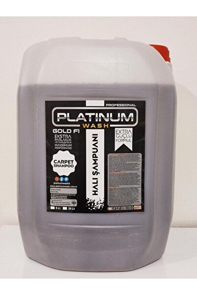 PLATINUM WASH ENDÜSTRİYEL TEMİZLİK ÜRÜNLERİ Gold F1 Halı Yıkama Şampuanı 20 L