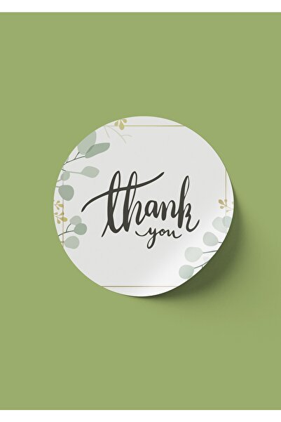 Foldart Autocolant rotund cu etichetă de mulțumire 100 buc