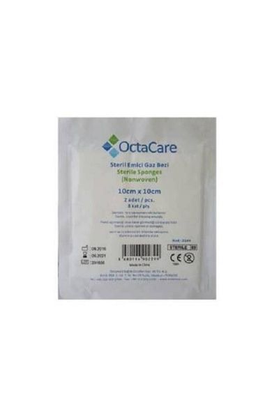 Octacare Gauze And Gas Compress 10 cm X 10 cm 2 Pieces
