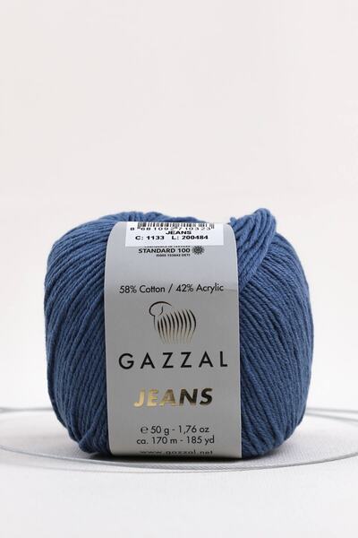 Gazzal Τζιν  "Jeans " 50 γρ. Νήμα Πλεξίματος Χειρός Αμιγκουρούμι Τάκα  "Taka ...
