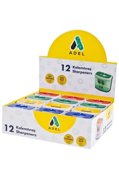 Adel Pencil Sharpener 685 Auto Lock (Blue Color)