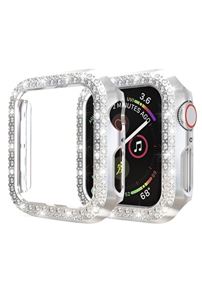 LIMD APPLE  Watch Uyumlu 38 Mm Diamond Taşlı Koruma Çerçevesi