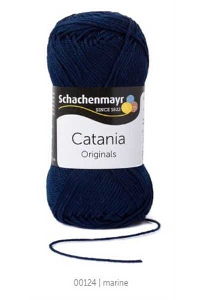 Schachenmayr Originals 124 Amigurimi Summer Knitting Thread 100% Cotton Thread Navy Blue 124
