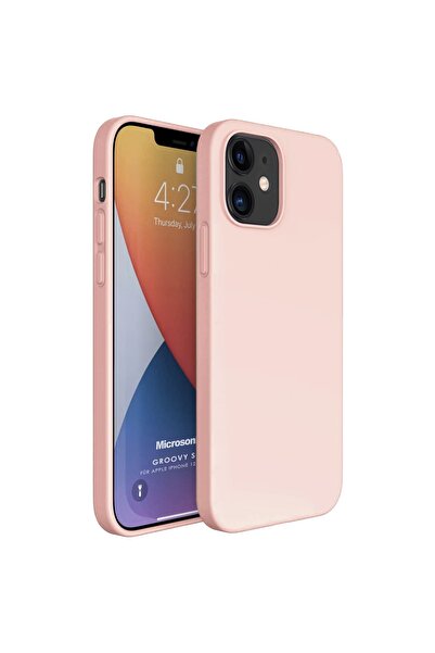Microsonic Iphone 12 Mini Uyumlu Kılıf Groovy Soft Rose Gold