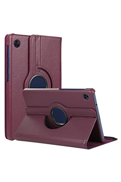 Microsonic Huawei Matepad T8 8'' Kılıf 360 Rotating Stand Deri Mor