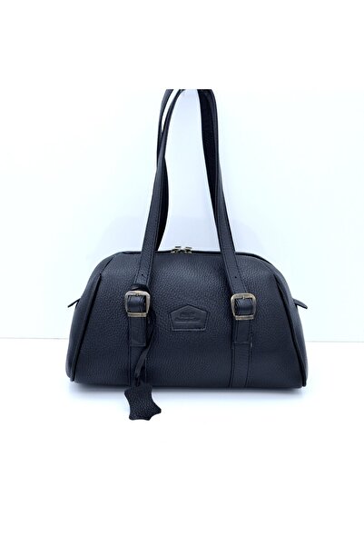 Veskemann حقيبة كتف صغيرة من الجلد الأسود من ديبى